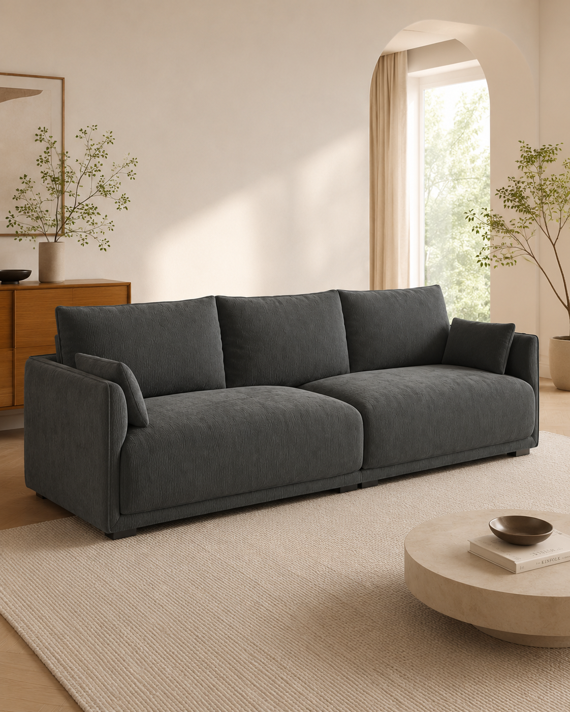 Rowan Chenille Fabric Sofa