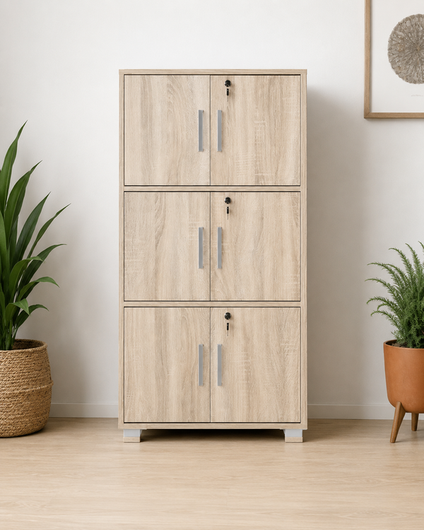 Elara Light Oak Storage Cabinet