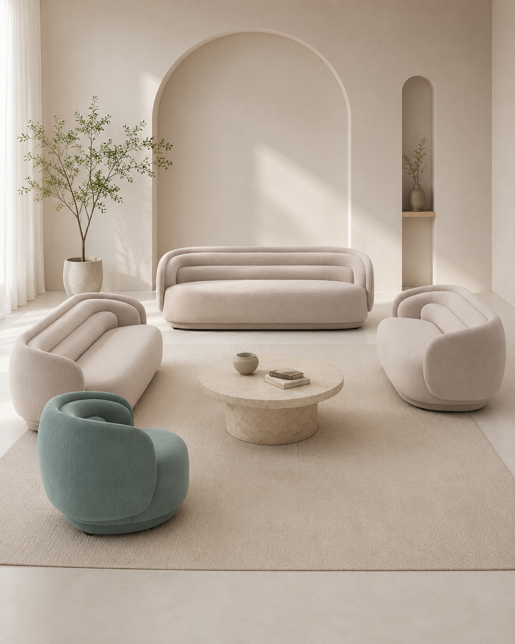 Maelis Fabric Sofa