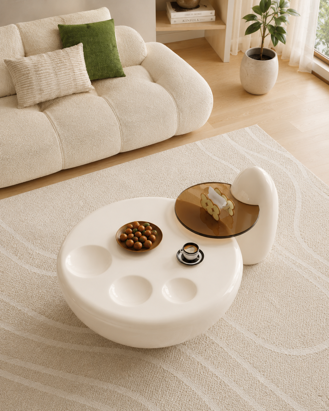 Aurelle Sculptural Coffee Table