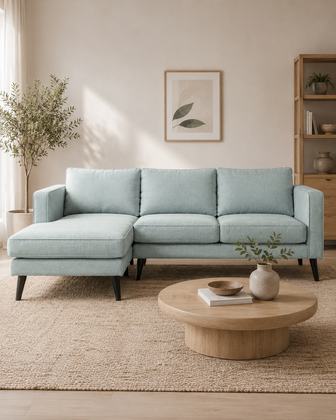 Sutton Fabric Chaise Sofa