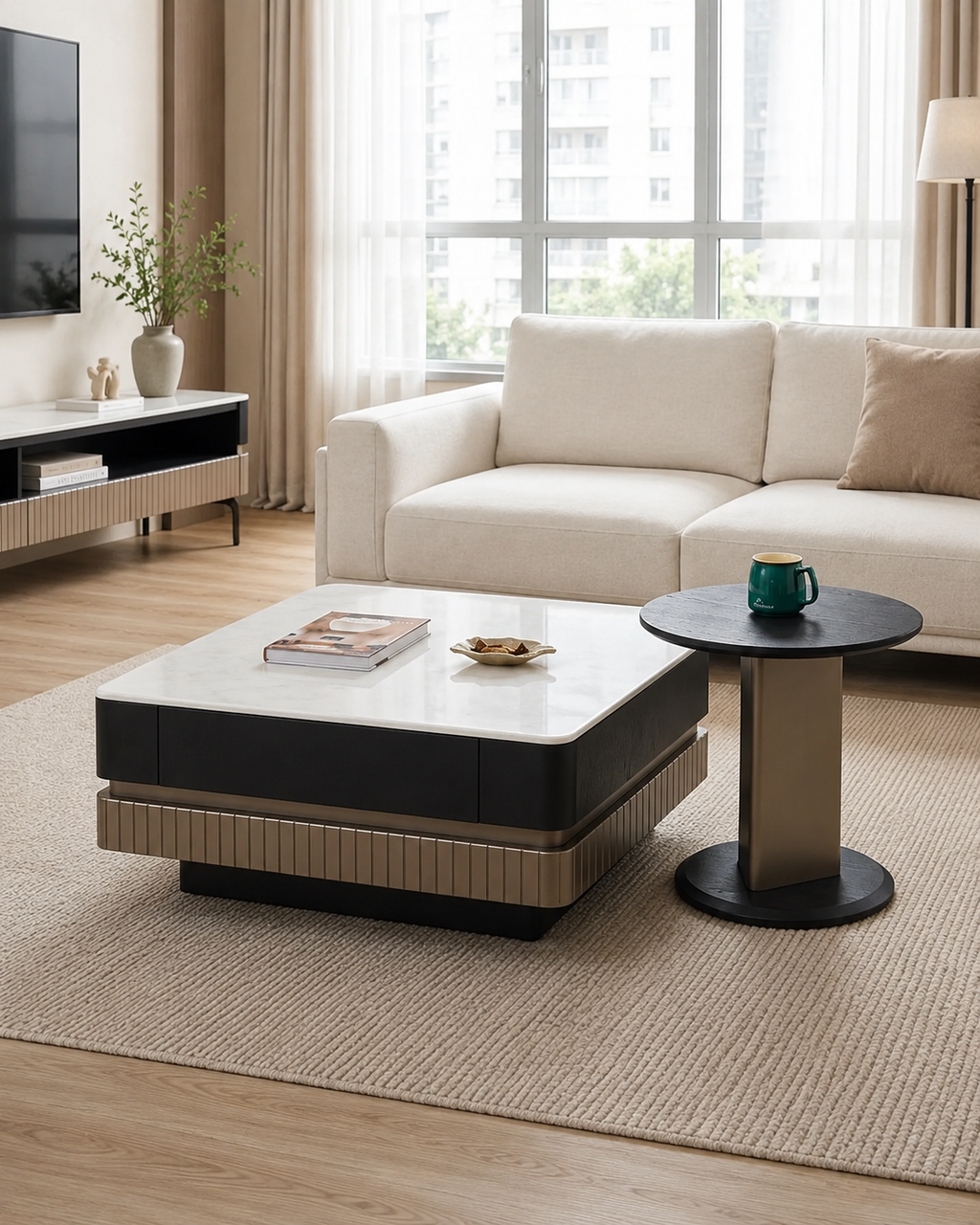 Aurel Sintered Stone Coffee Table