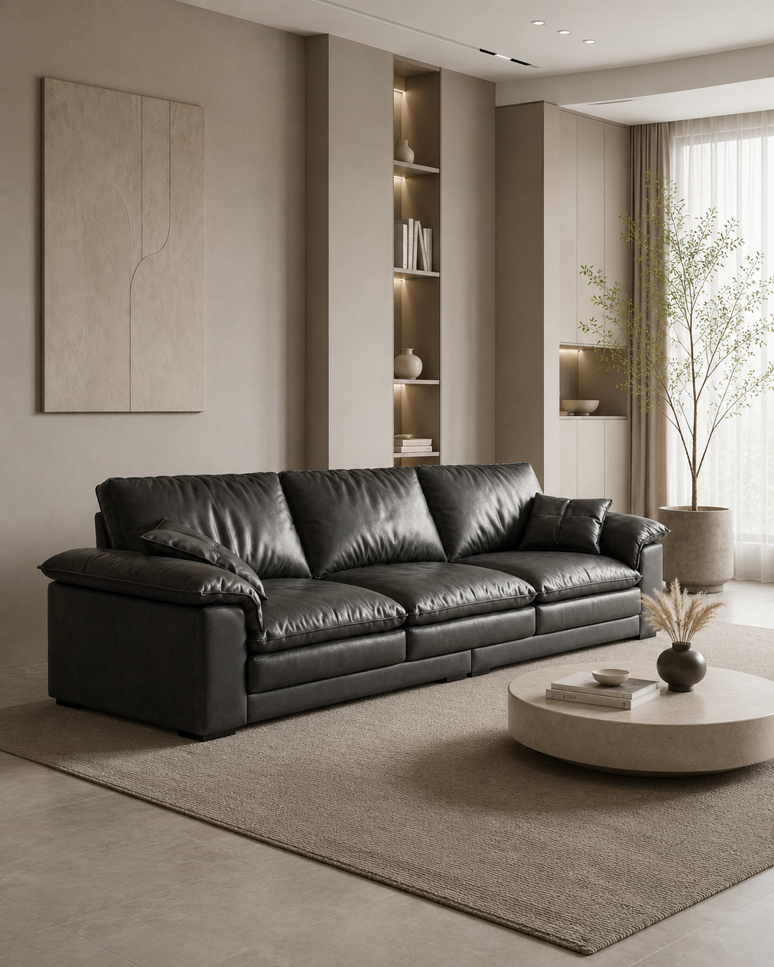 Orvyn Leather Sofa