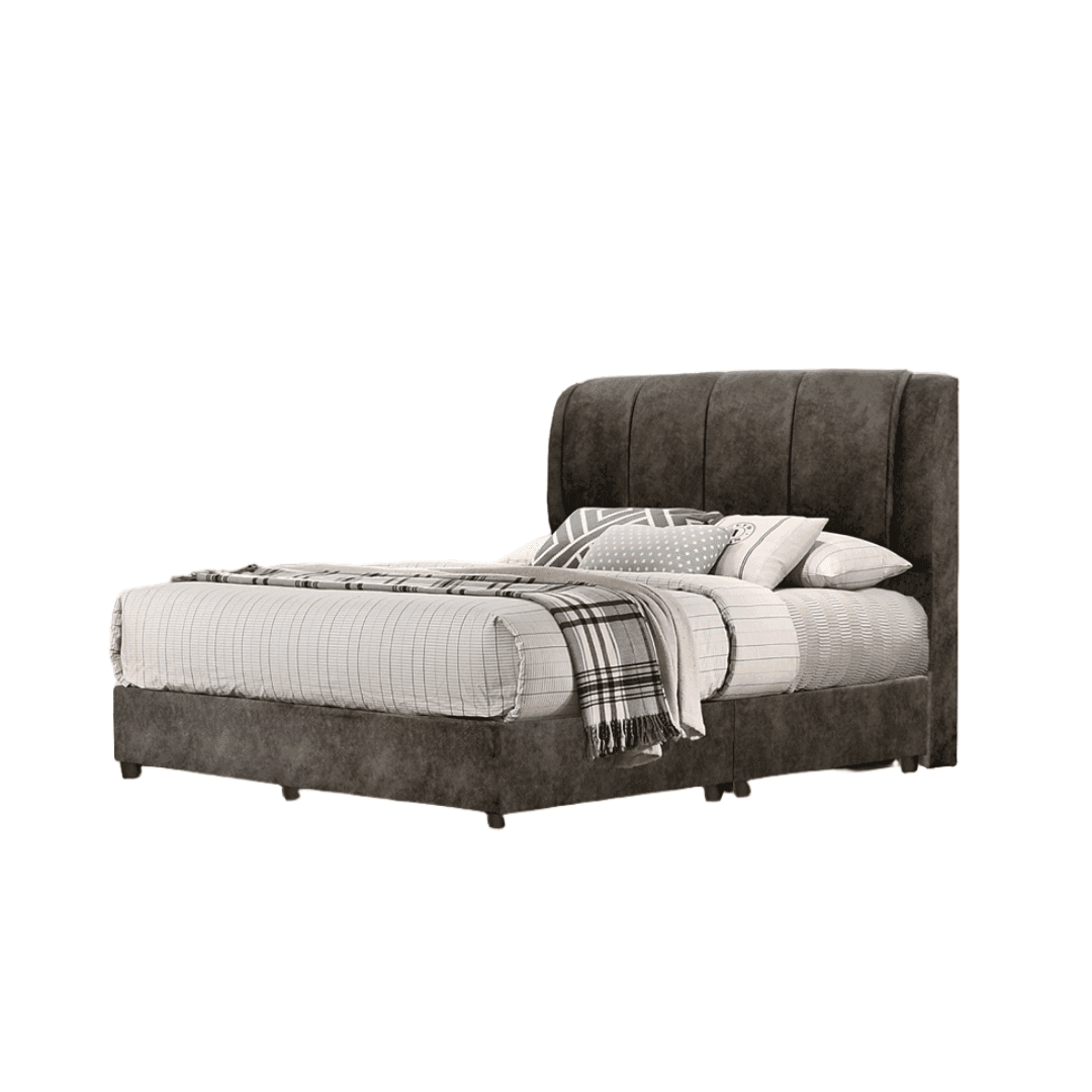Megafurniture | Baby SV Velvet Fabric Bed Frame | Bed