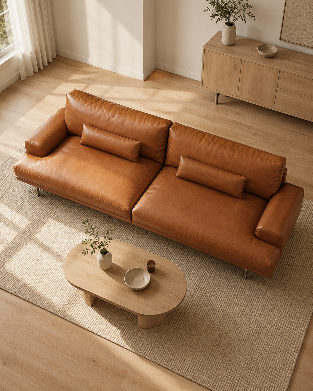 Soraya Leather Sofa