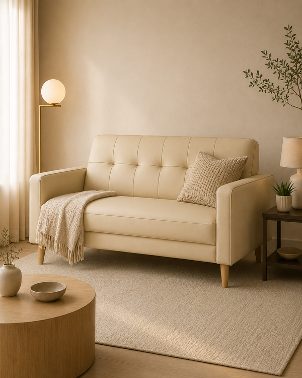 Elmsworth Faux Leather Sofa