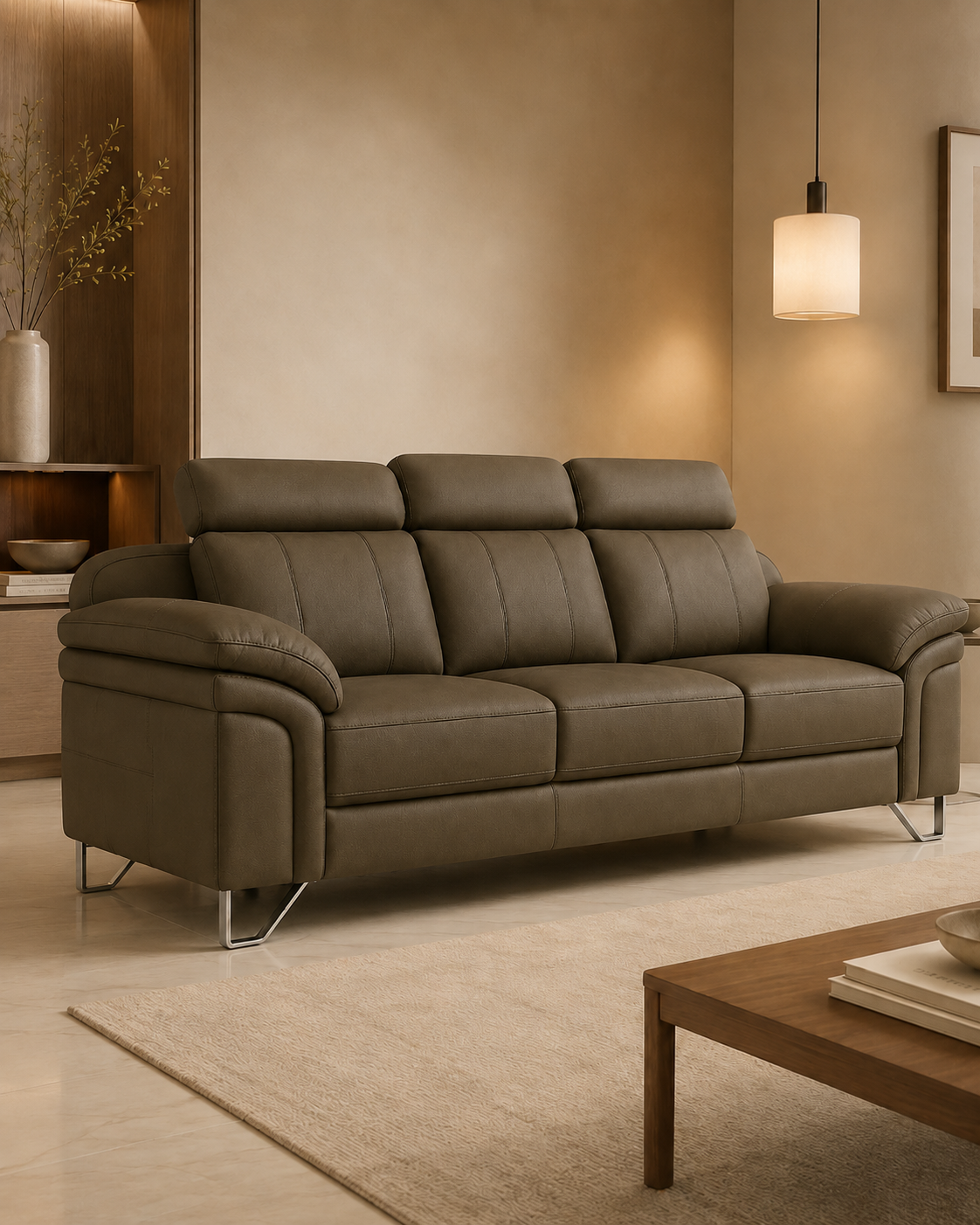 Moreland Genuine Leather Sofa