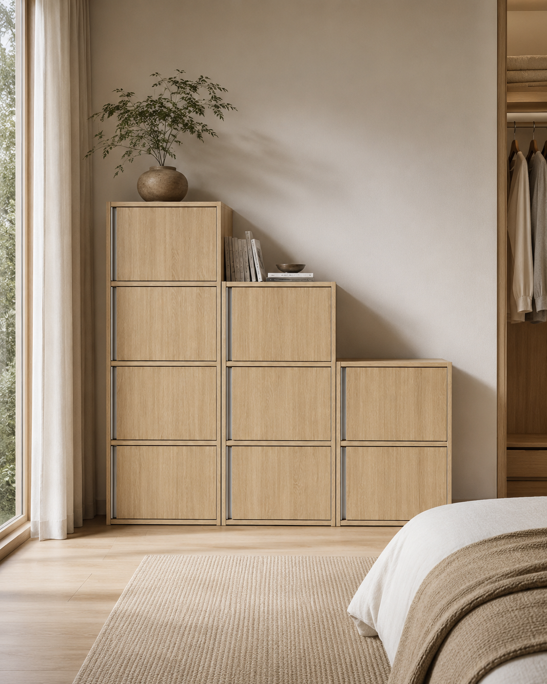 Aven Oak Storage Cabinet