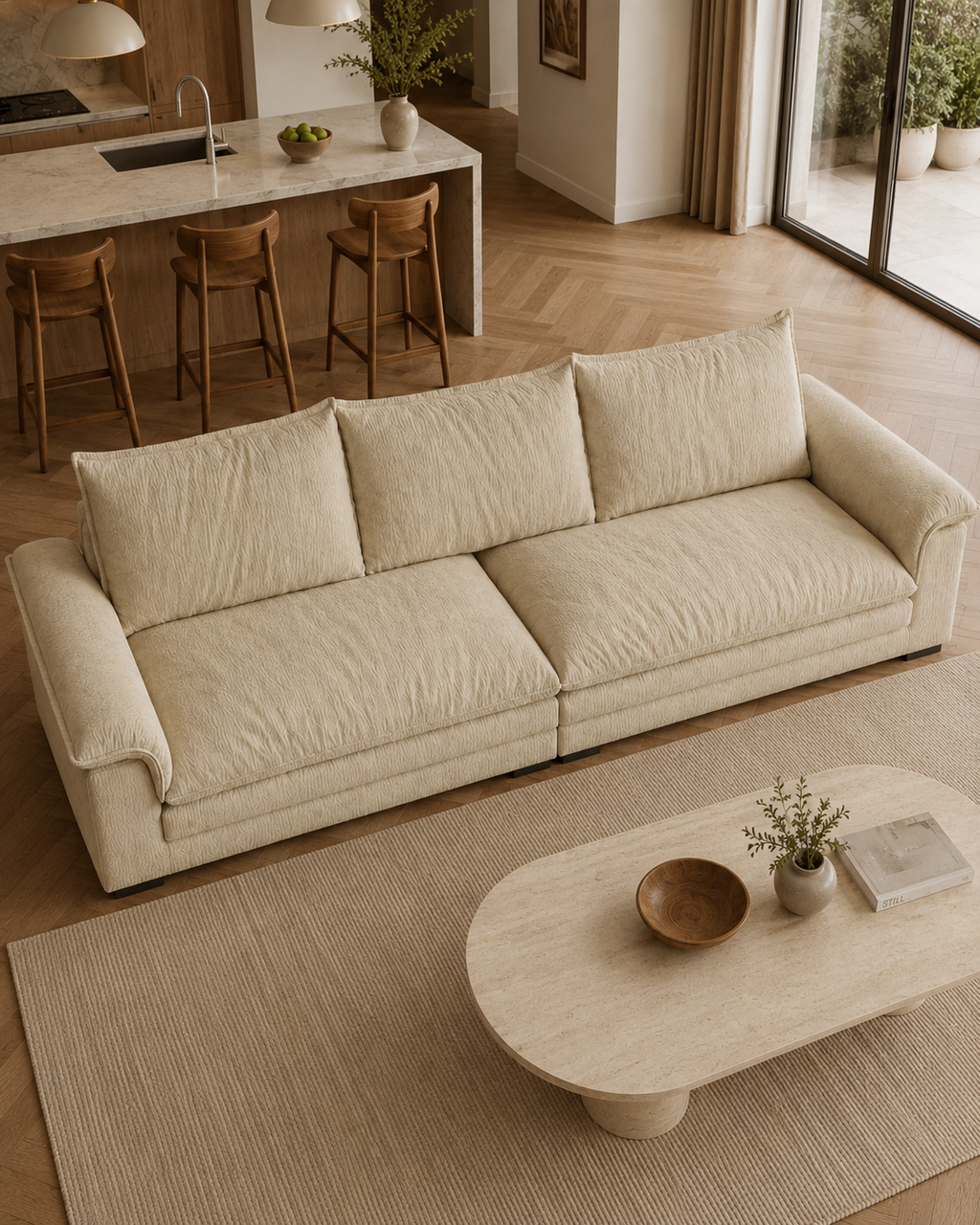 Caspia Fabric Sofa
