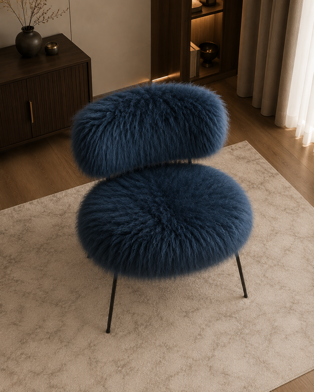 Nivara Plush Lounge Chair