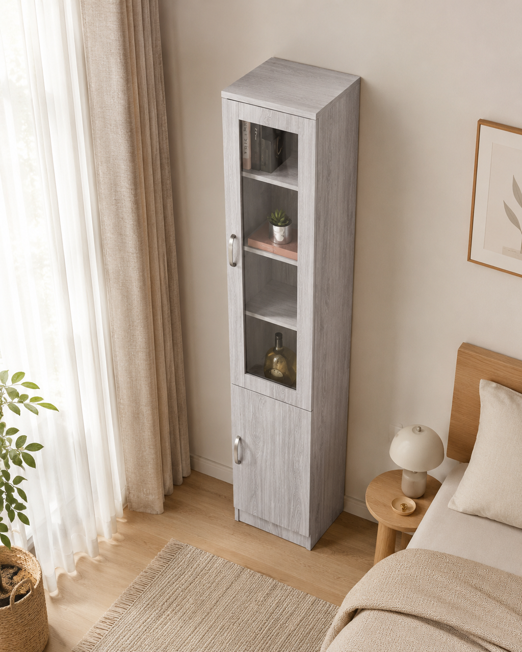 Ashbourne Slim Display Cabinet