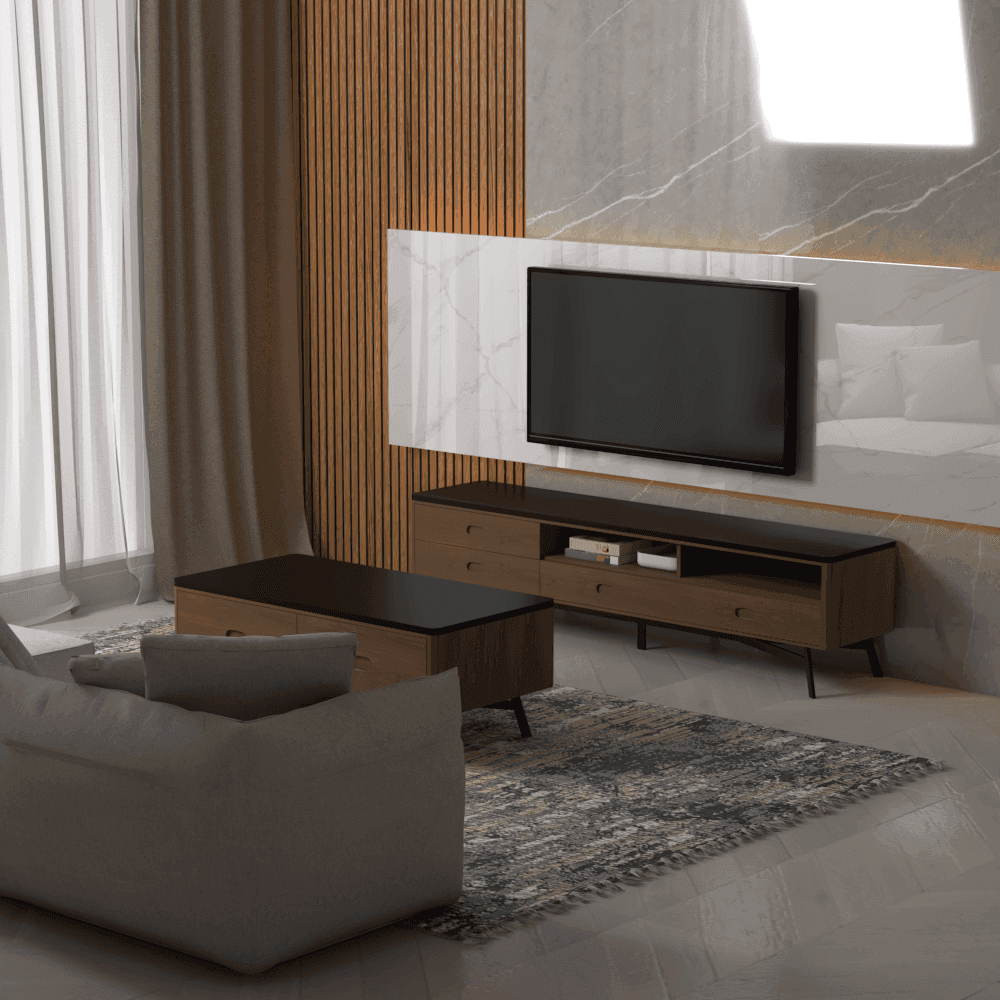 Megafurniture | Bellevue Lava Stone Coffee Table | Coffee Table
