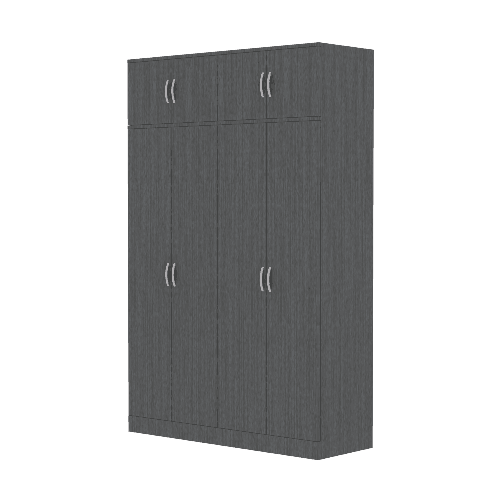 Megafurniture | Bernie 5ft Walnut Open Door Wardrobe | Open Door Wardrobe
