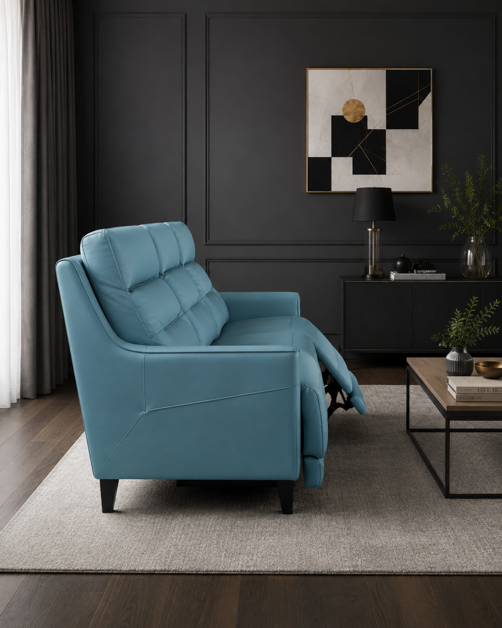 Lansdowne Genuine Leather Recliner Sofa