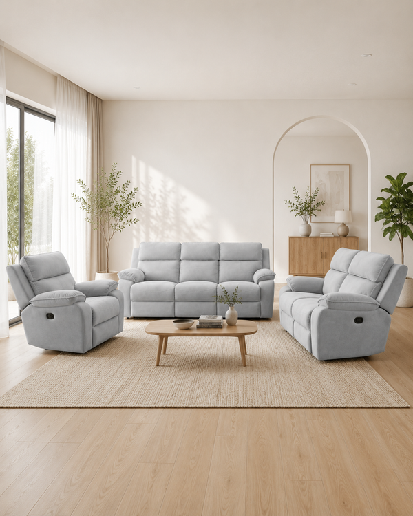 Kieran Fabric Recliner Sofa