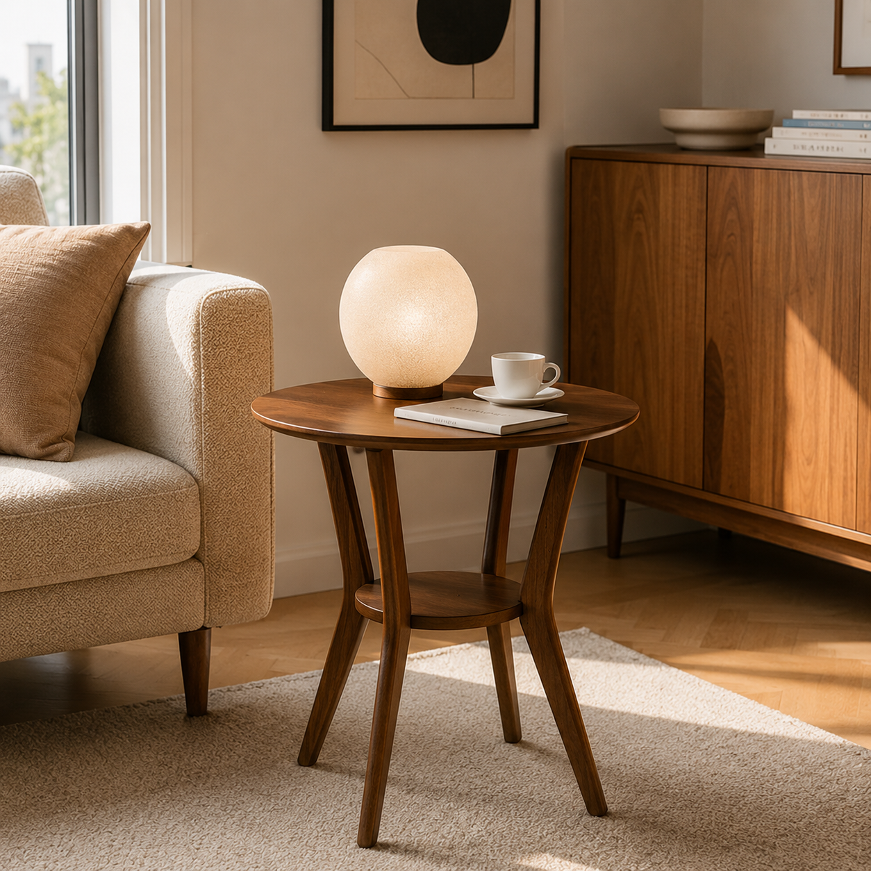 Elio Wooden Side Table