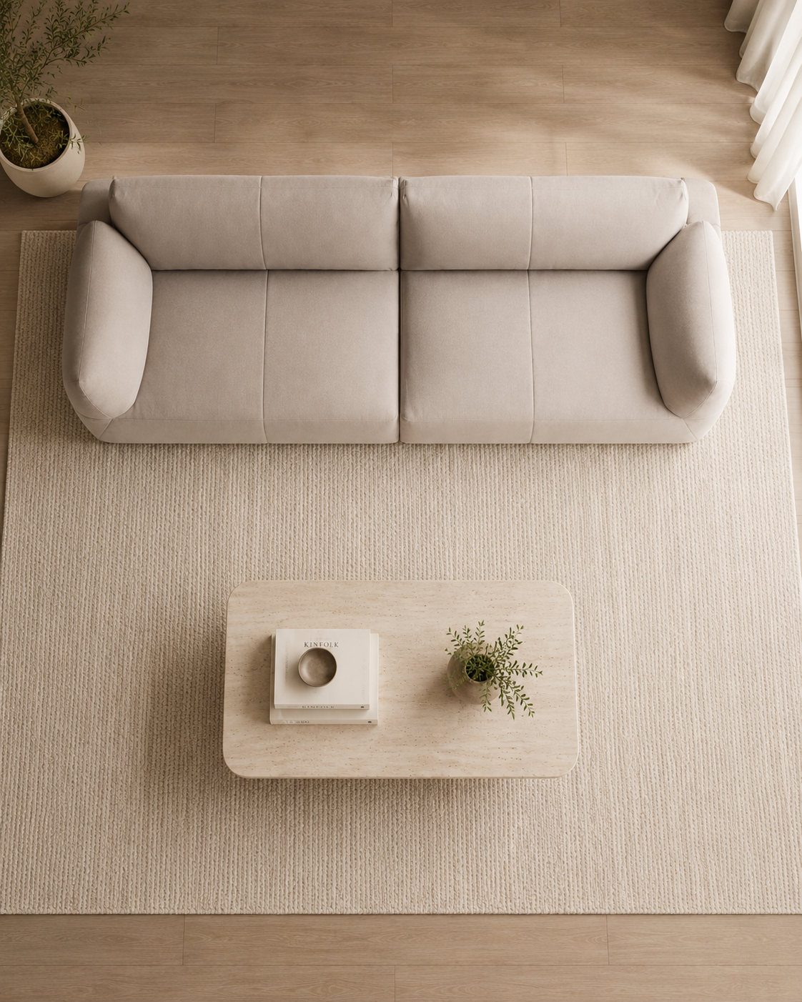 Mira Fabric Sectional Sofa