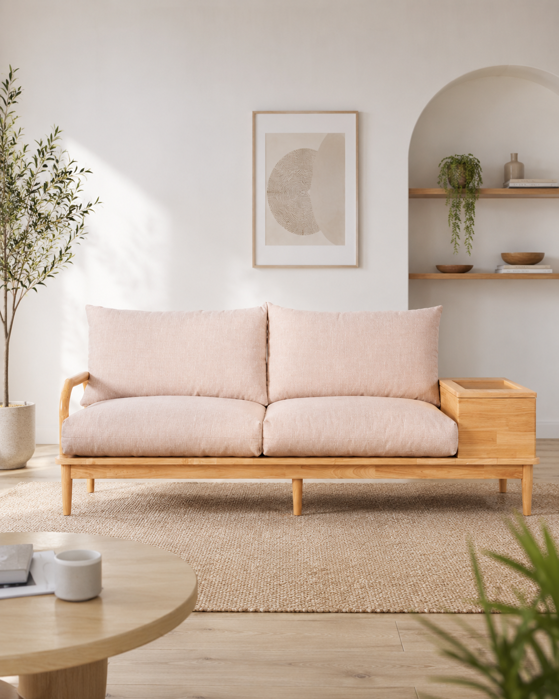 Norbury Wooden Storage Sofa