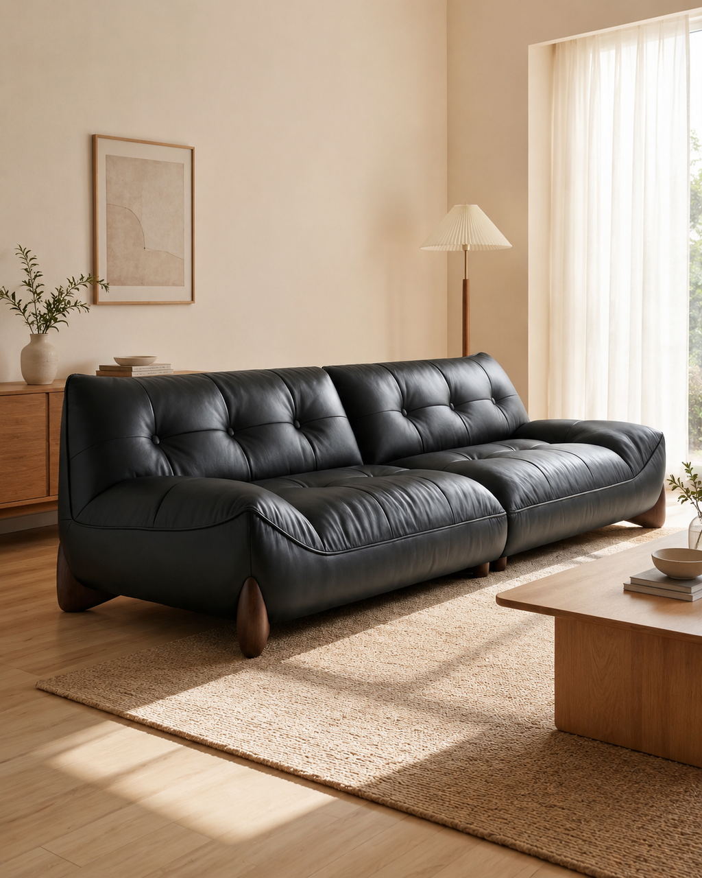 Elian Leather Sofa