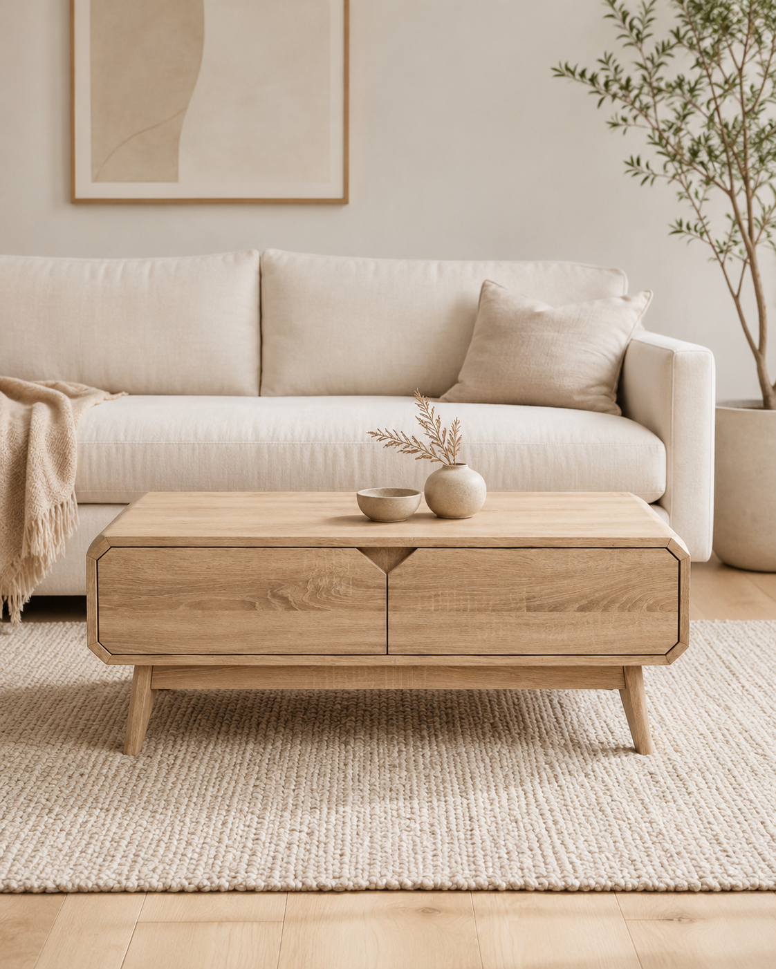 Tova Wooden Storage Coffee Table