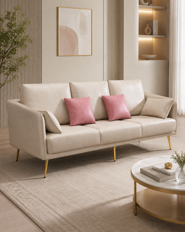 Chiswick Faux Leather Sofa