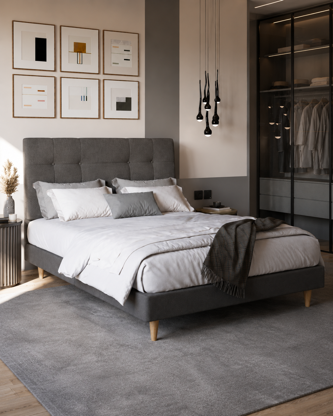 Jaxon Fabric Bed Frame (Water Repellent)