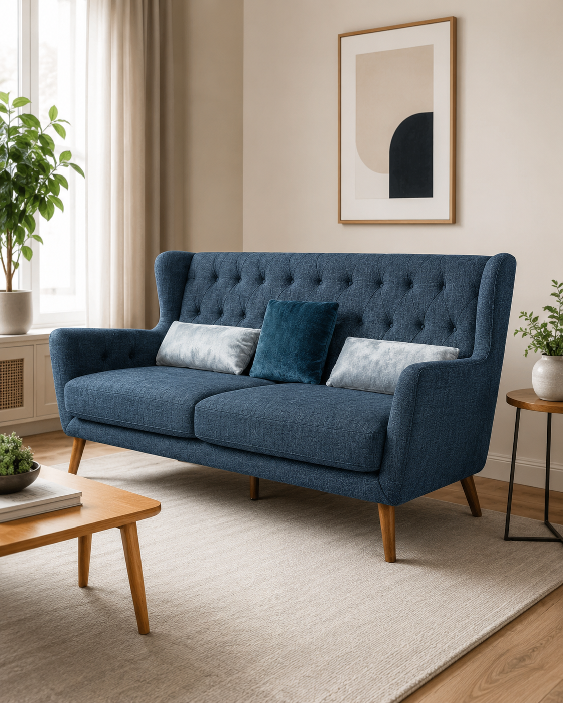 Aldwyn Fabric Highback Sofa