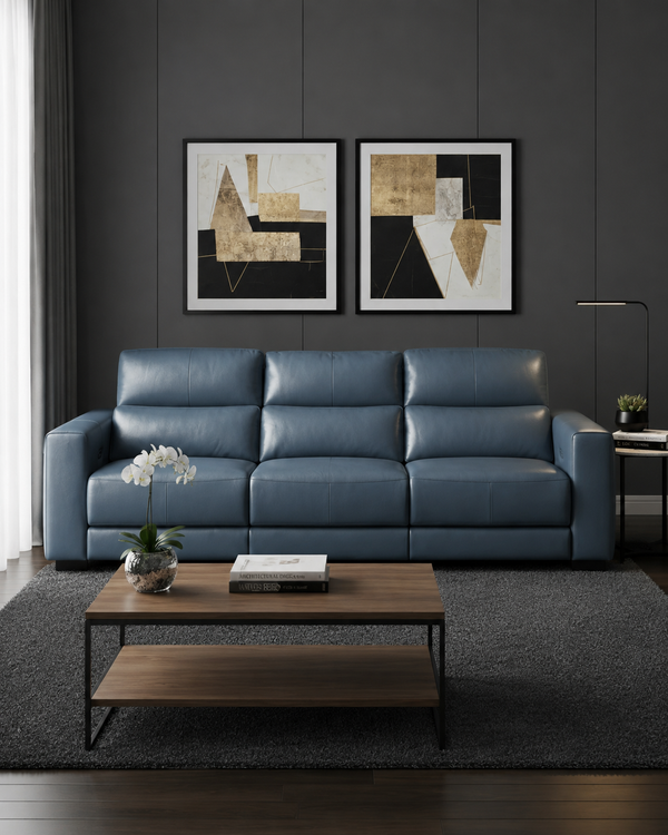 Richmond Genuine Leather Recliner Sofa