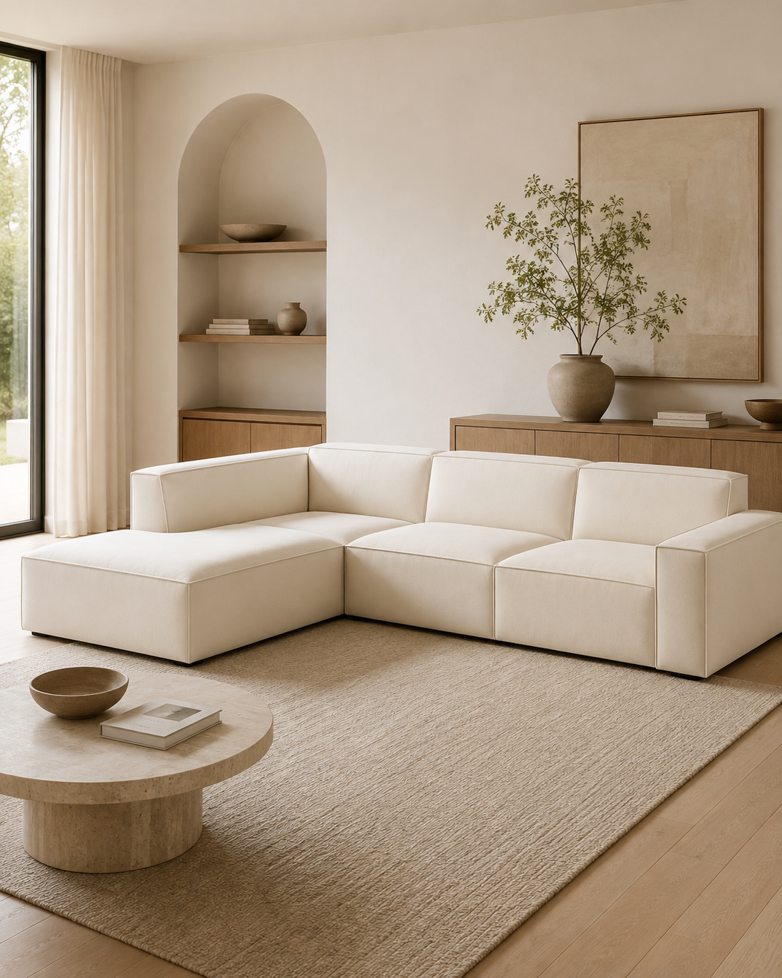 Farnham Fabric Corner Sofa (4 Seater)