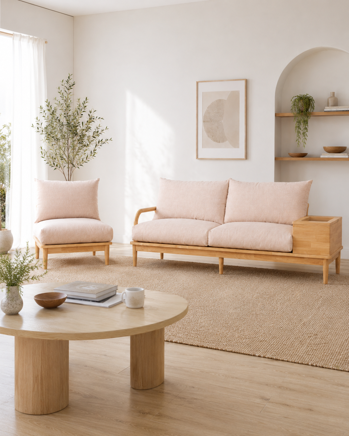 Norbury Wooden Storage Sofa