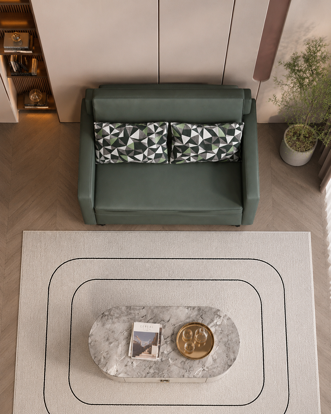 Sylven Tech Fabric Sofa Bed