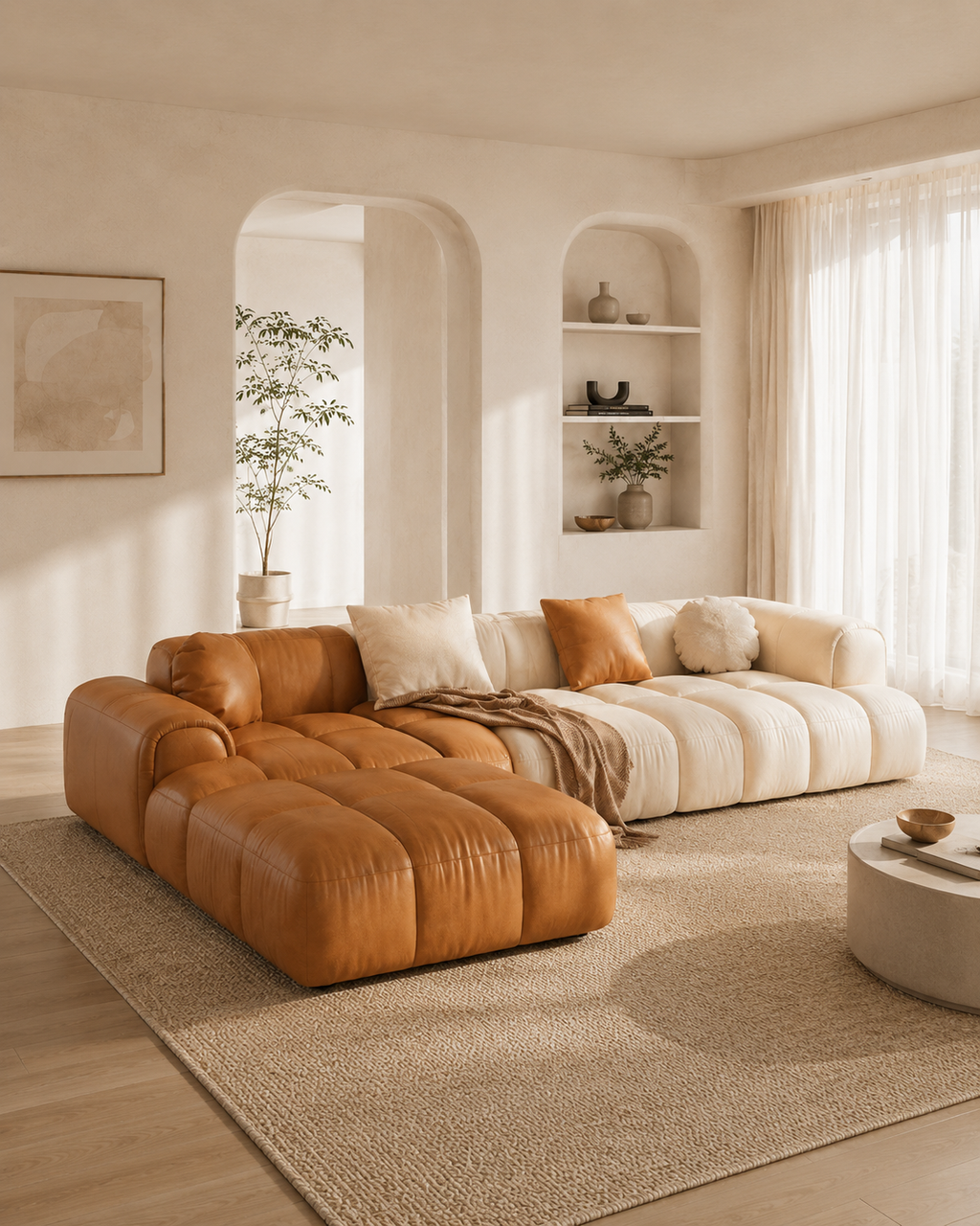 Bellara Faux Leather Sofa