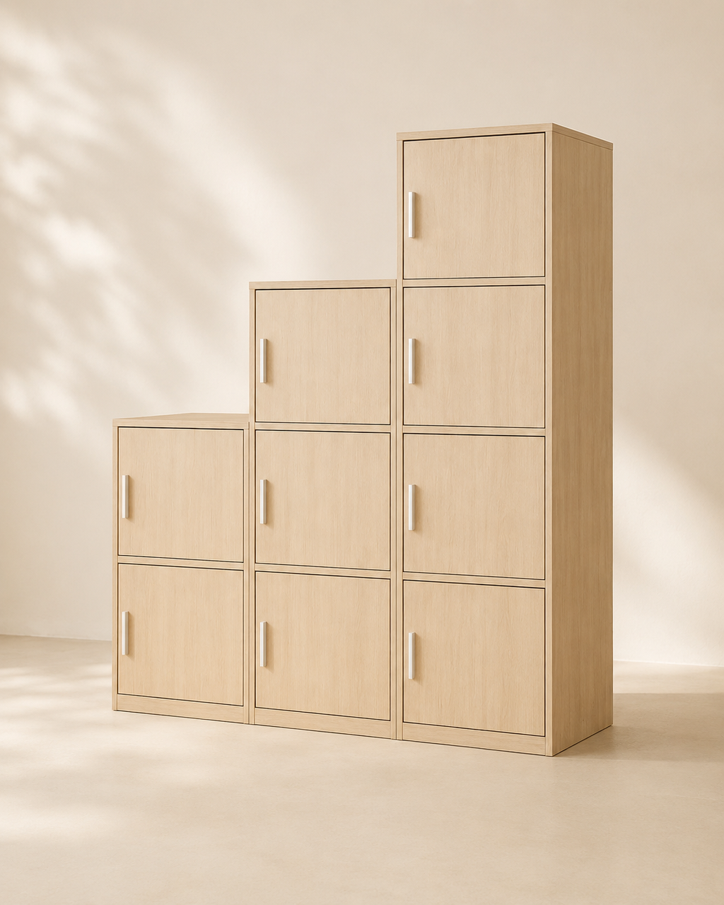 Lyra White Wash Storage Cabinet