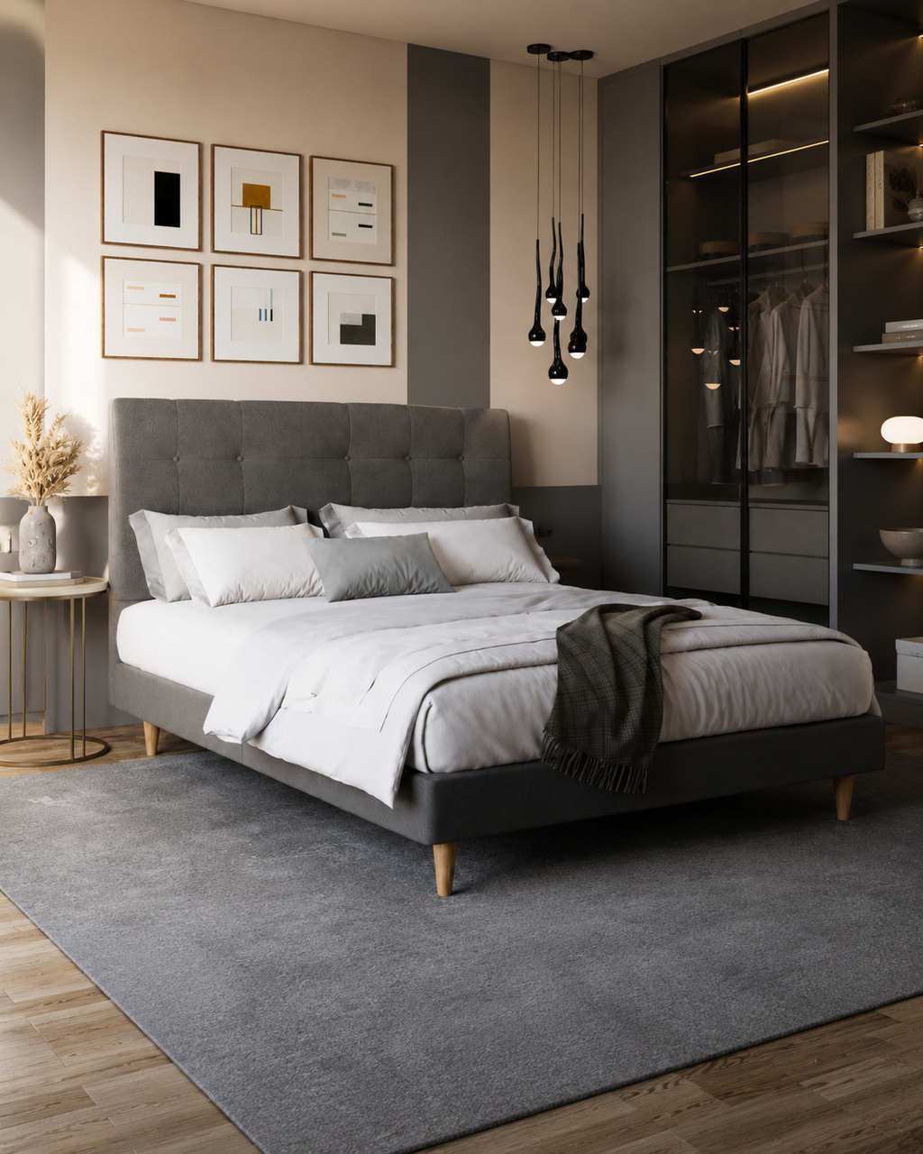 Jaxon Fabric Bed Frame (Water Repellent)