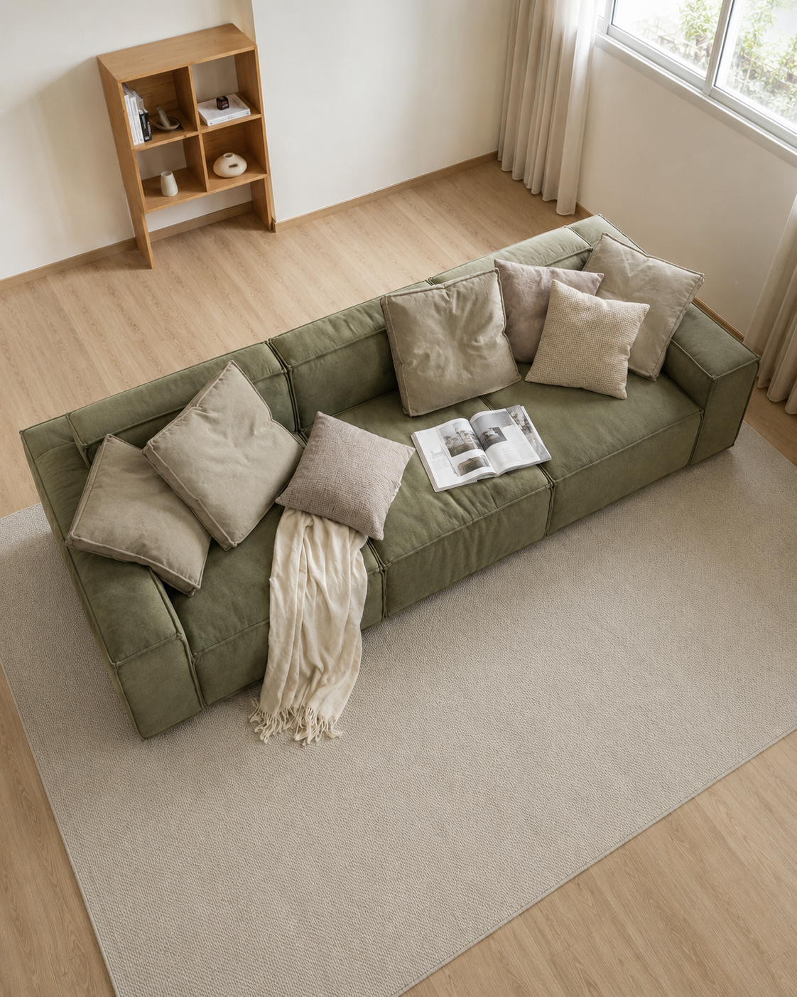 Moss Fabric Sofa