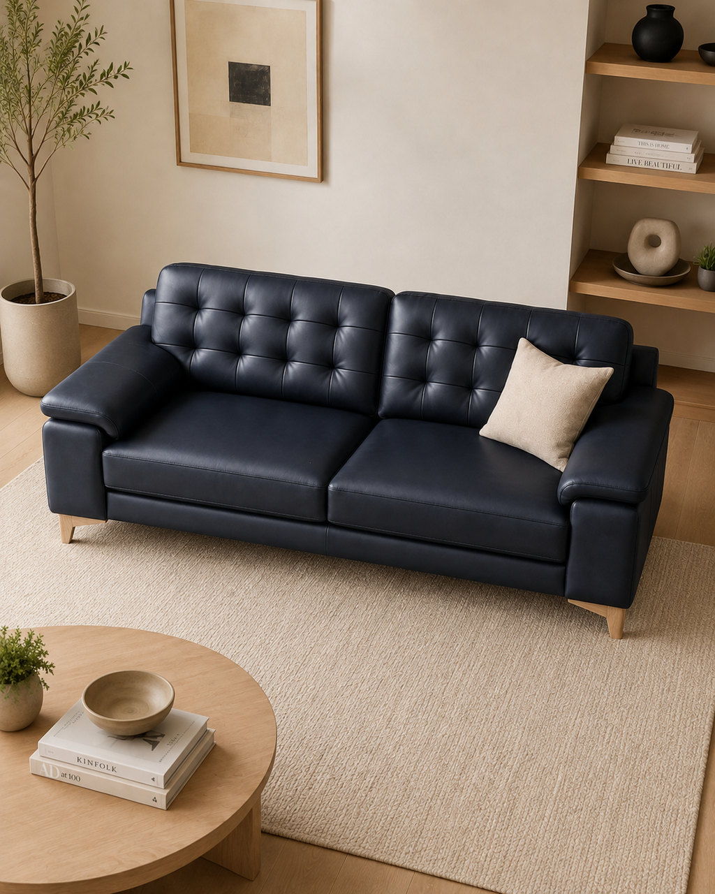 Claremont Genuine Leather Sofa