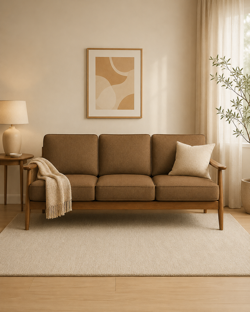 Vallon Wooden Sofa