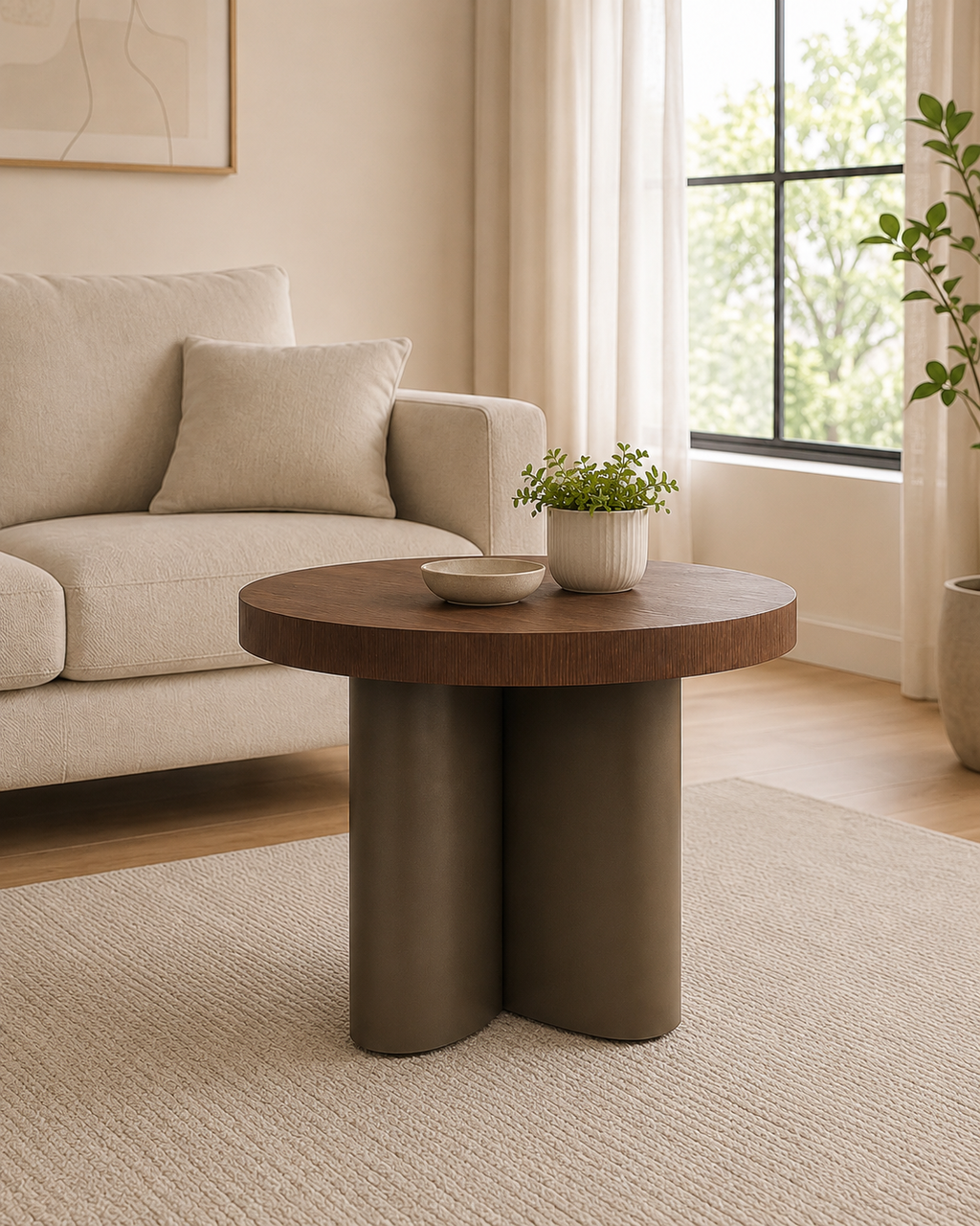 Ravel Walnut Side Table