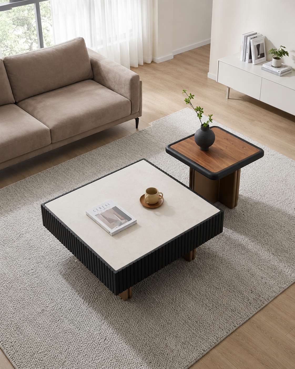 Tavon Sintered Stone Coffee Table