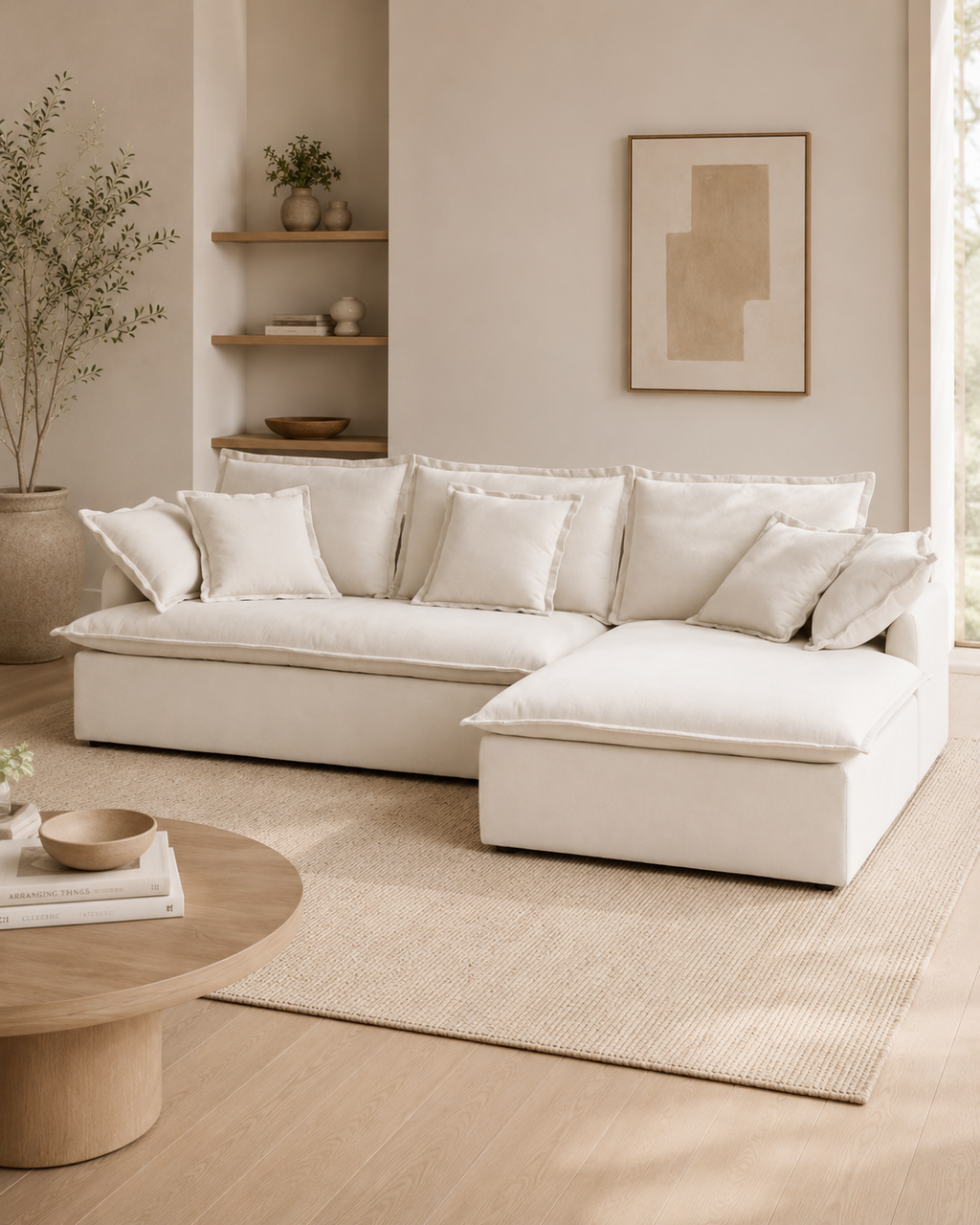 Elvara Fabric Sectional Sofa