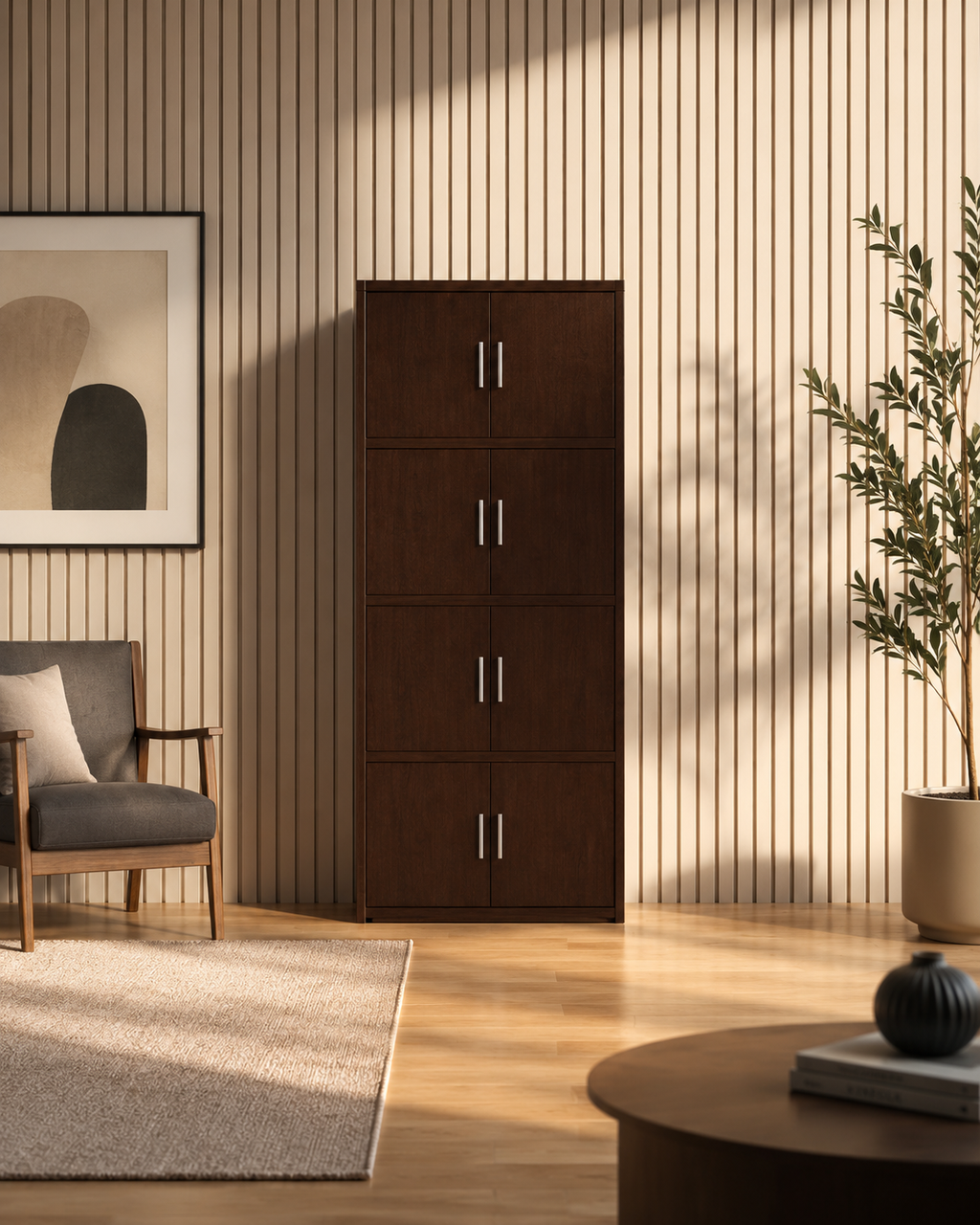 Kairo Walnut Storage Cabinet