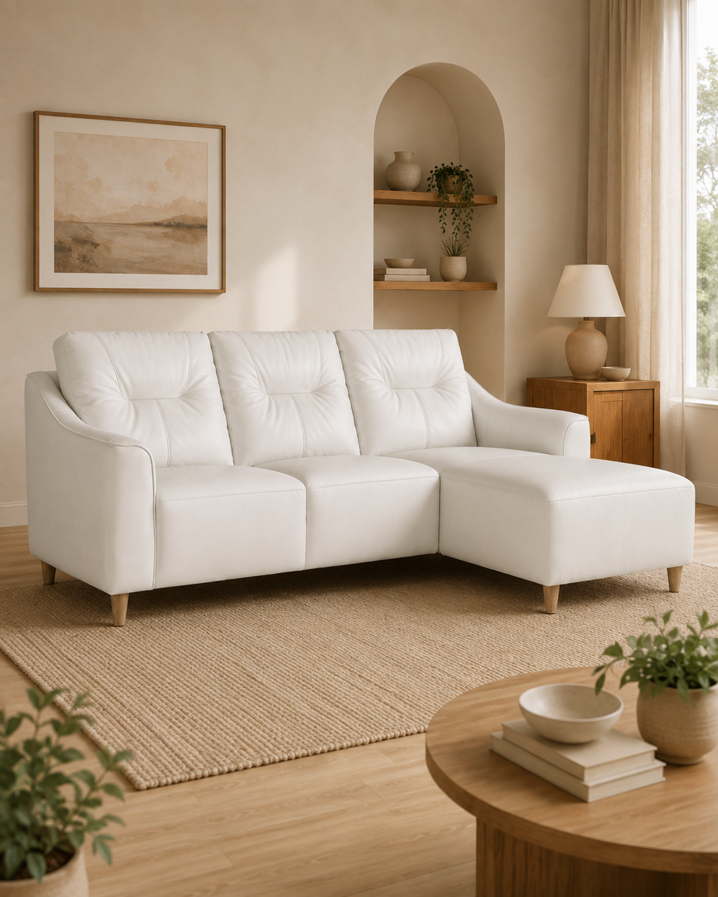 Wetherby Half Leather Sofa