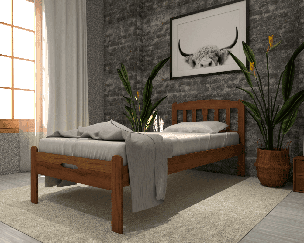 Megafurniture | Cole Wooden Bed | Wooden Bed Frame