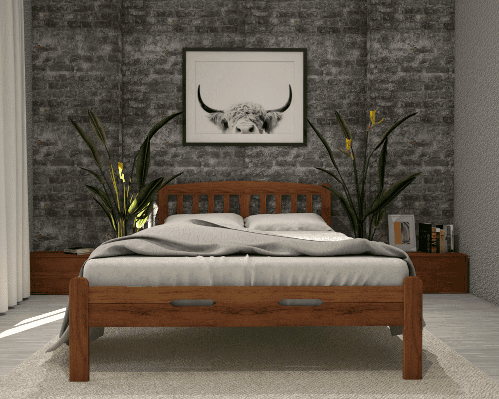 Megafurniture | Colern Wooden Bed | Wooden Bed Frame