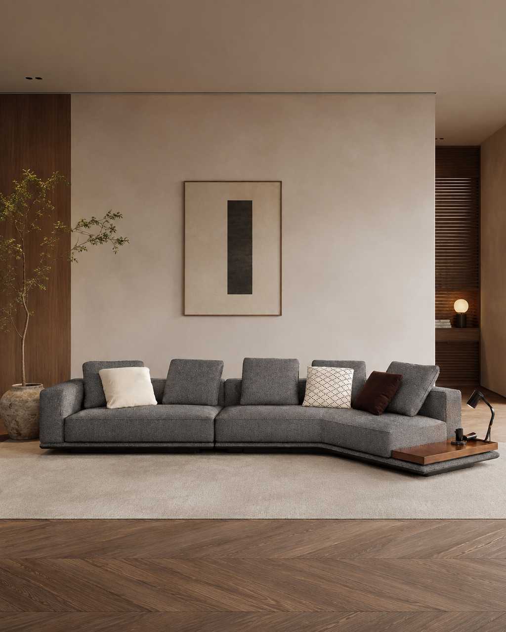 Briarcliff Italian Fabric Sectional Sofa