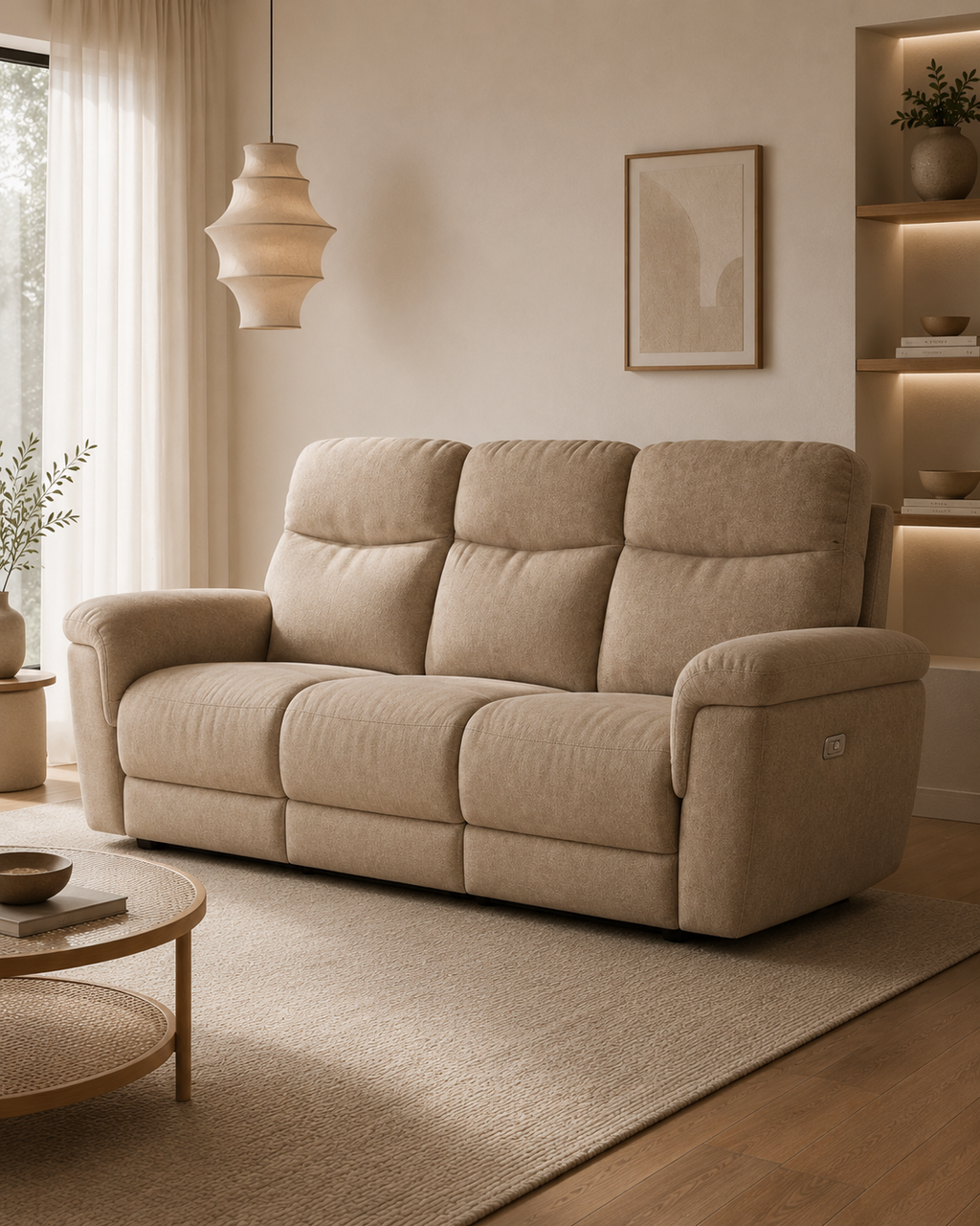 Lenvor Fabric Recliner Sofa