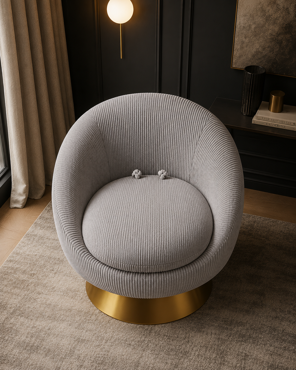 Opaline Fabric Lounge Chair