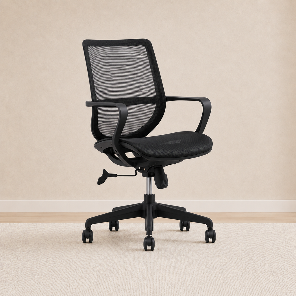 Celeste Black Mesh Office Chair