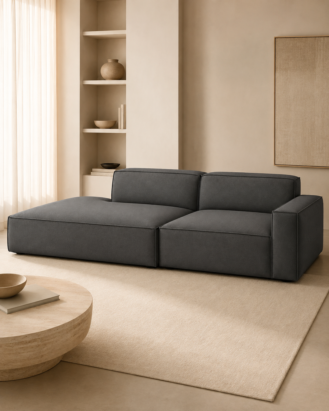 Farnham Fabric Extended Sofa