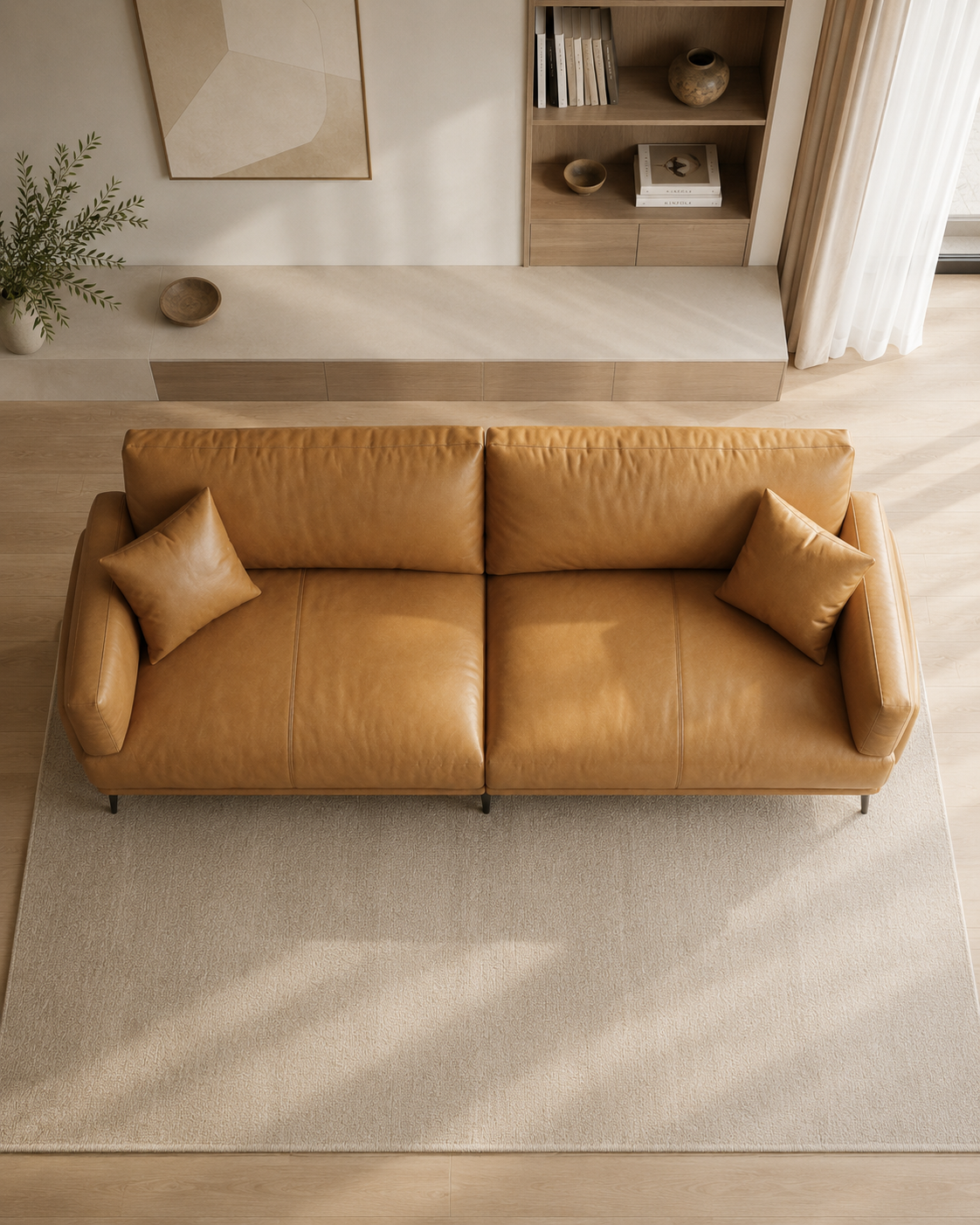 Aurelio Leather Sofa